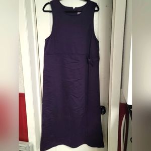 Purple sleeveless wrap dress sz L